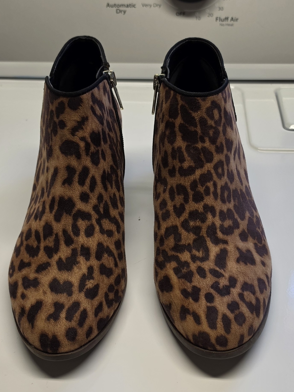Circus by Sam Edelman Leopard Print Ankle Booties - Brown/Black Size 8